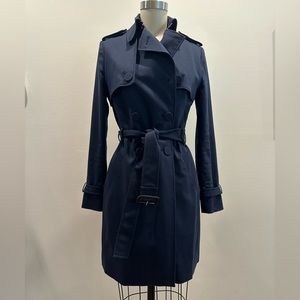 Club Monaco Navy Trench Coat, XS